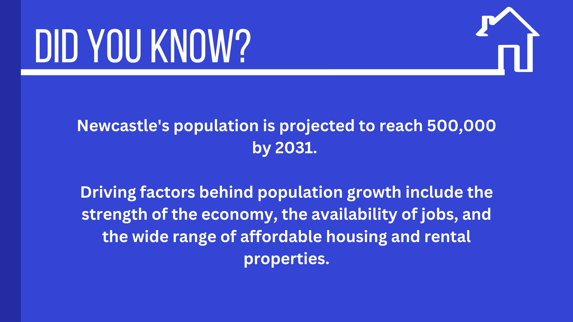 fact about newcastle population growth